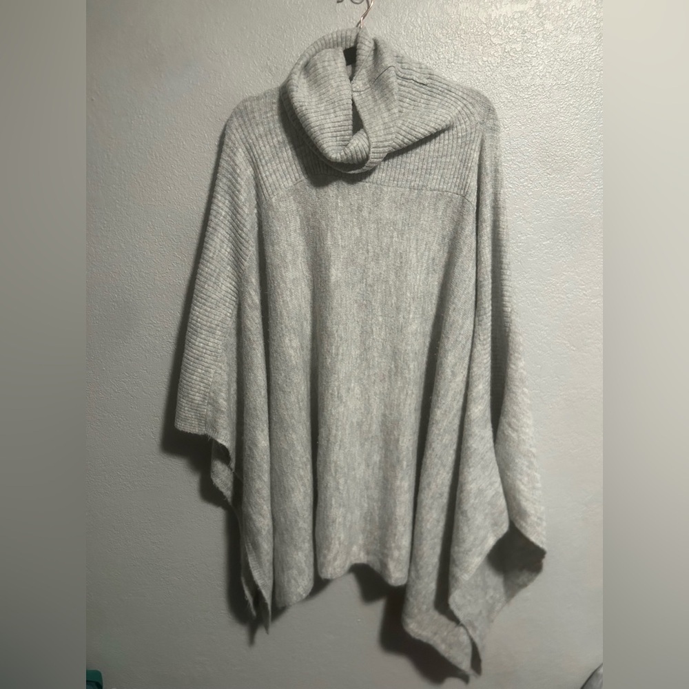 Women's Simply Vera Vera Wang Draped Turtleneck Poncho Sweater - Picture 3 of 8